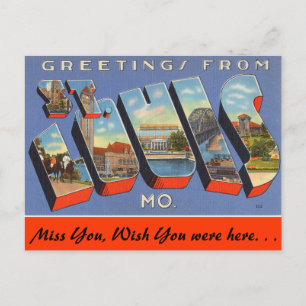 Greetings from St. Louis Postcard
