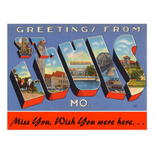 Greetings from St. Louis Postcard