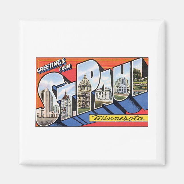 Greetings from St. Paul Minnesota Magnet (Front)