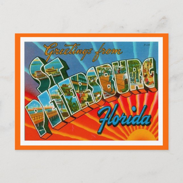 Greetings From St. Petersburg Florida Postcard (Front)