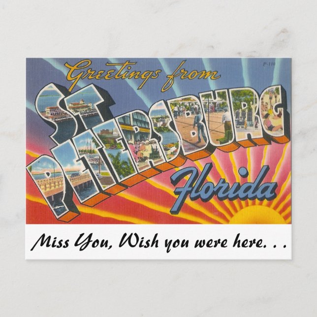 Greetings from St. Petersburg, Florida Postcard (Front)