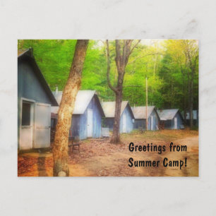 Greetings From Summer Camp Postcard