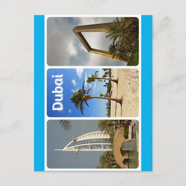 Greetings from sunny Dubai Postcard (Front)