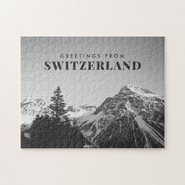 Greetings from Switzerland Jigsaw Puzzle (Horizontal)