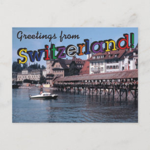 Greetings from Switzerland! Postcard