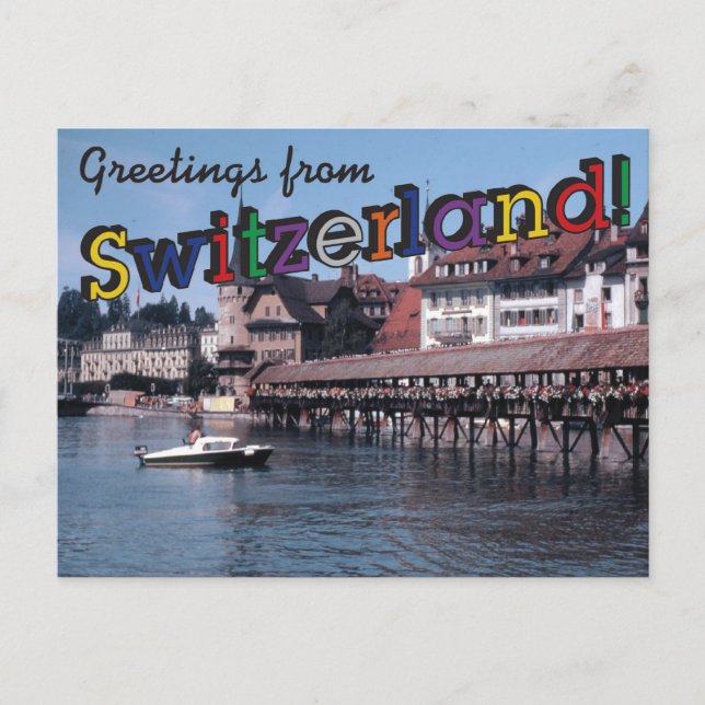 Greetings from Switzerland! Postcard (Front)