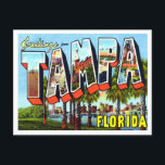Greetings from Tampa, Florida Vintage Travel Postcard<br><div class="desc">Greetings from Tampa,  Florida Vintage Travel Postcard</div>