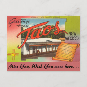 Greetings from Taos Postcard