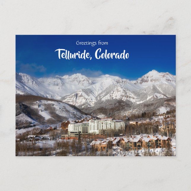 Greetings from Telluride Colorado Scenic Postcard (Front)