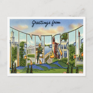 Greetings From Tennessee Postcard