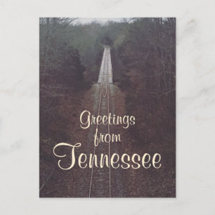GREETINGS FROM TENNESSEE railroad photograph Postcard