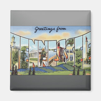 Greetings From Tennessee, Vintage Magnet