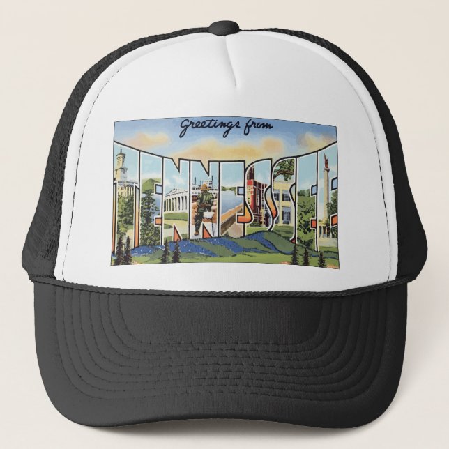 Greetings From Tennessee, Vintage Trucker Hat (Front)