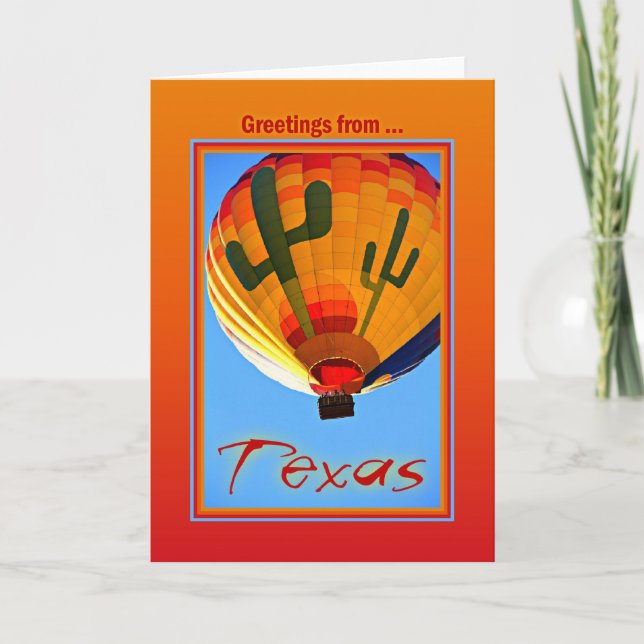 Greetings From Texas Card (Front)