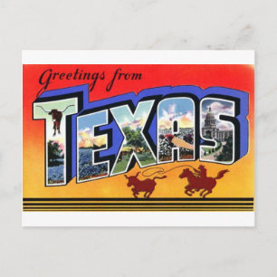 Greetings From Texas Postcard