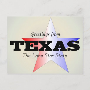 Greetings from Texas Postcard