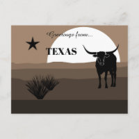 Greetings from Texas State Earth Tones