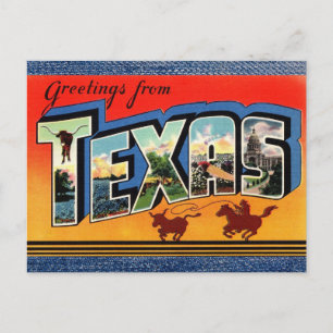 Greetings from Texas Travel Postcard