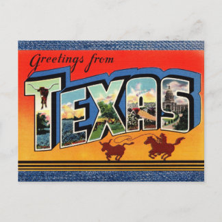 Greetings from Texas Travel Postcard