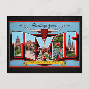 Greetings from Texas Travel Postcard