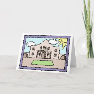 Greetings from The Alamo San Antonio Texas Card