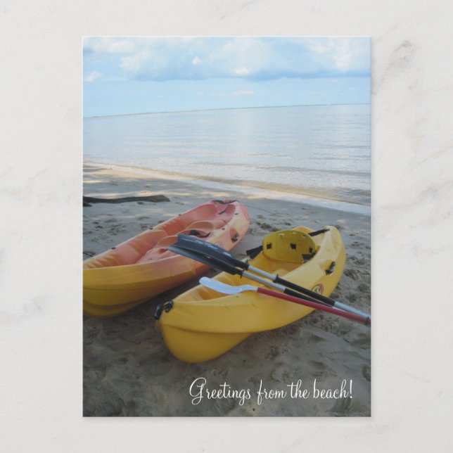 Greetings from the beach! postcard (Front)