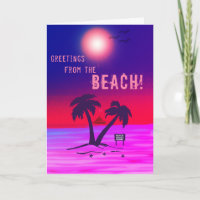 Greetings from the Beach! Purple