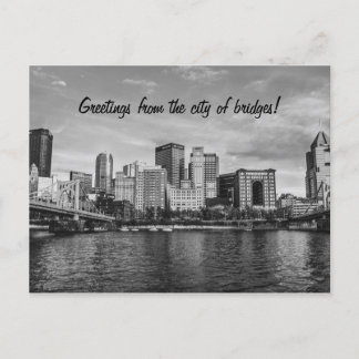 Greetings from the city of bridges! Pittsburgh Postcard