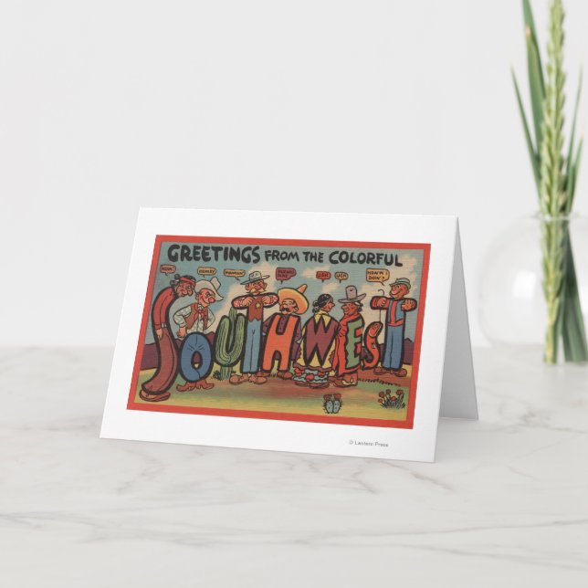 Greetings from the Colourful Southwest Card (Front)