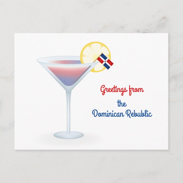 Greetings From The Dominican Republic Card (Front)