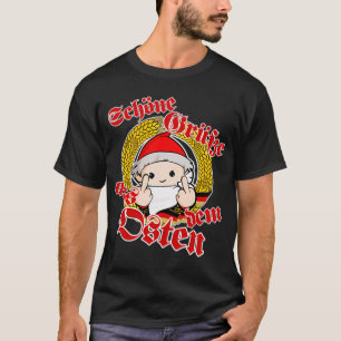 Greetings from the east Fitted V-Neck T-Shirt