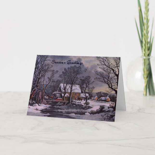 greetings from the farm Christmas card (Front)