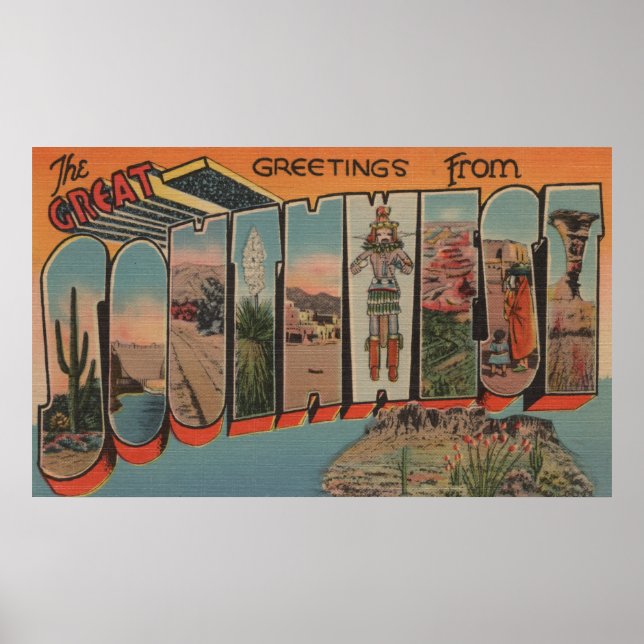 Greetings from the Great Southwest Poster (Front)
