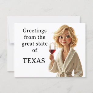 Greetings from the great state of Texas Postcard