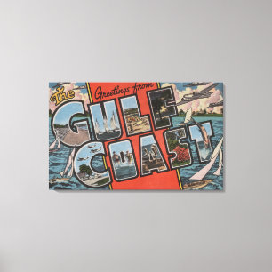 Greetings from the Gulf Coast Canvas Print