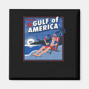 Greetings From The Gulf Of Us America Magnet