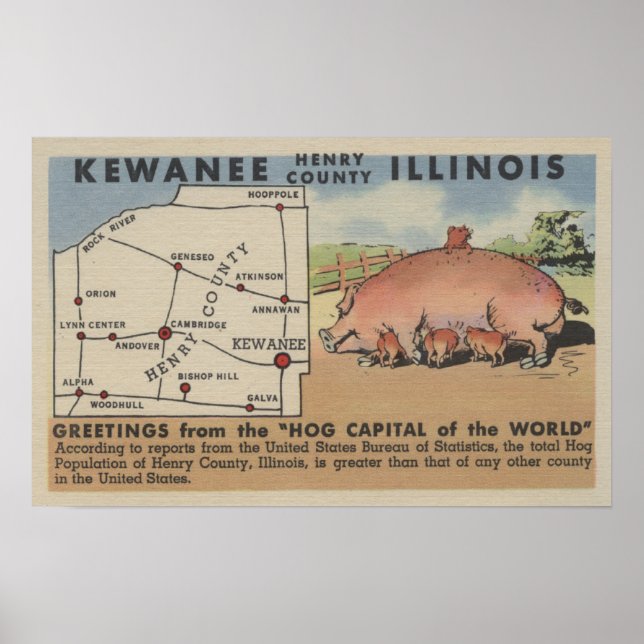Greetings From the Hog Capital of the World Poster (Front)