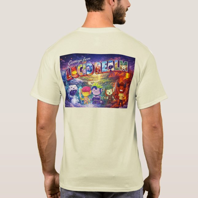 Greetings from the Lucid Realm T-Shirt (Back)
