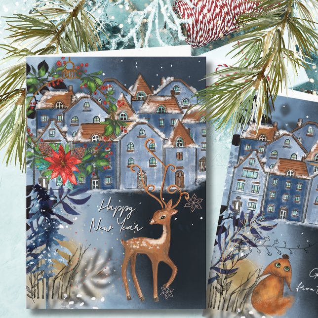 Greetings from the North I Nordic Village  Holiday Card (Greetings from the North I Nordic Village Holiday Card)