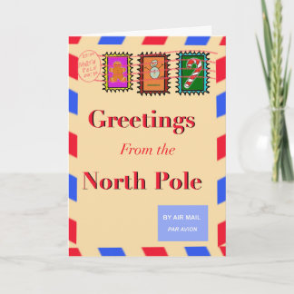 Greetings From the North Pole 🎄✉️ Card