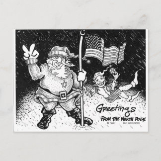Greetings From The North Pole Postcard
