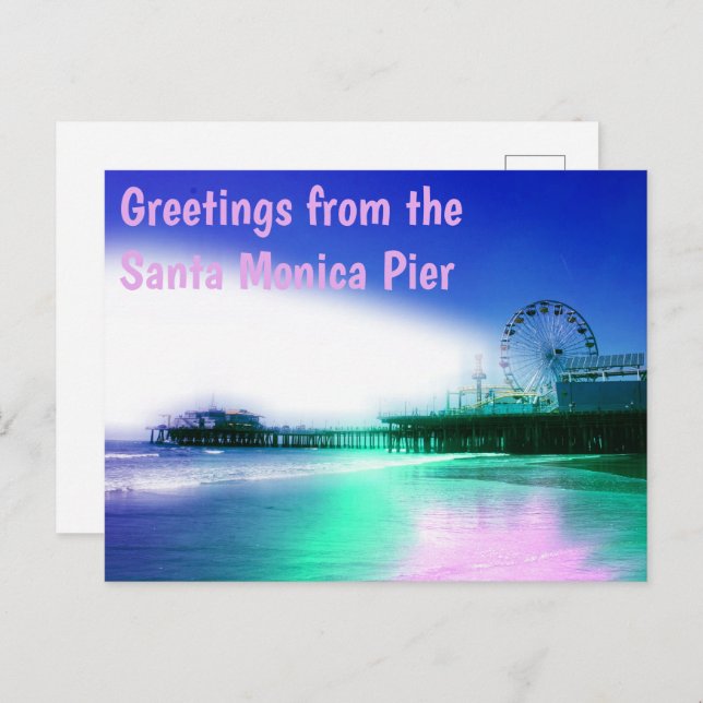 Greetings from the Santa Monica Pier Postcard (Front/Back)