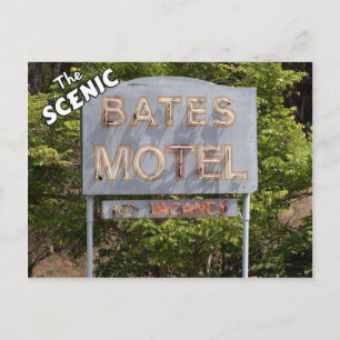 Greetings From The Scenic Bates Motel Postcard