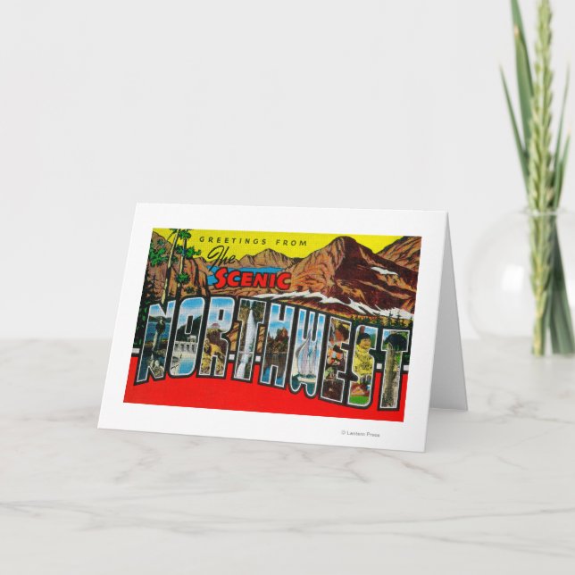 Greetings from the Scenic Northwest Card (Front)
