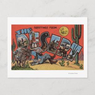 Greetings from the Southwest Desert Postcard