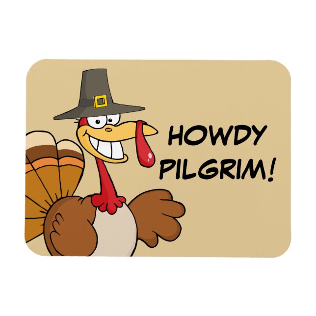 Greetings from the Thanksgiving Day Turkey Magnet (Horizontal)
