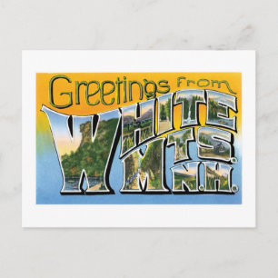 Greetings from the White Mountains, New Hampshire! Postcard