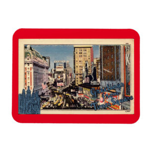 Greetings from Times Square, Vintage  Magnet