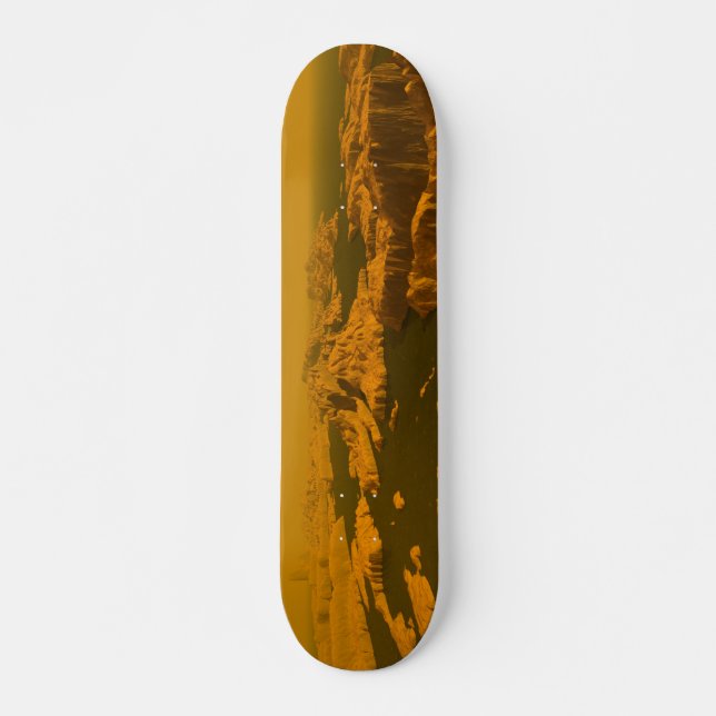 Greetings from Titan - Retro Skateboard (Front)
