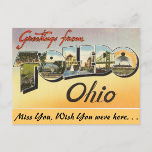 Greetings from Toledo Postcard